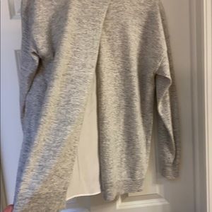 Gray Lumiére Sweater with split back - small